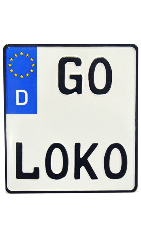 Tablica rejestracyjna NIEMCY - Motocyklowa